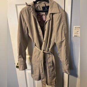 London fog midlength trench coat